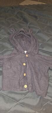 Baby Knitted Hooded Cardigan with Ears newborn